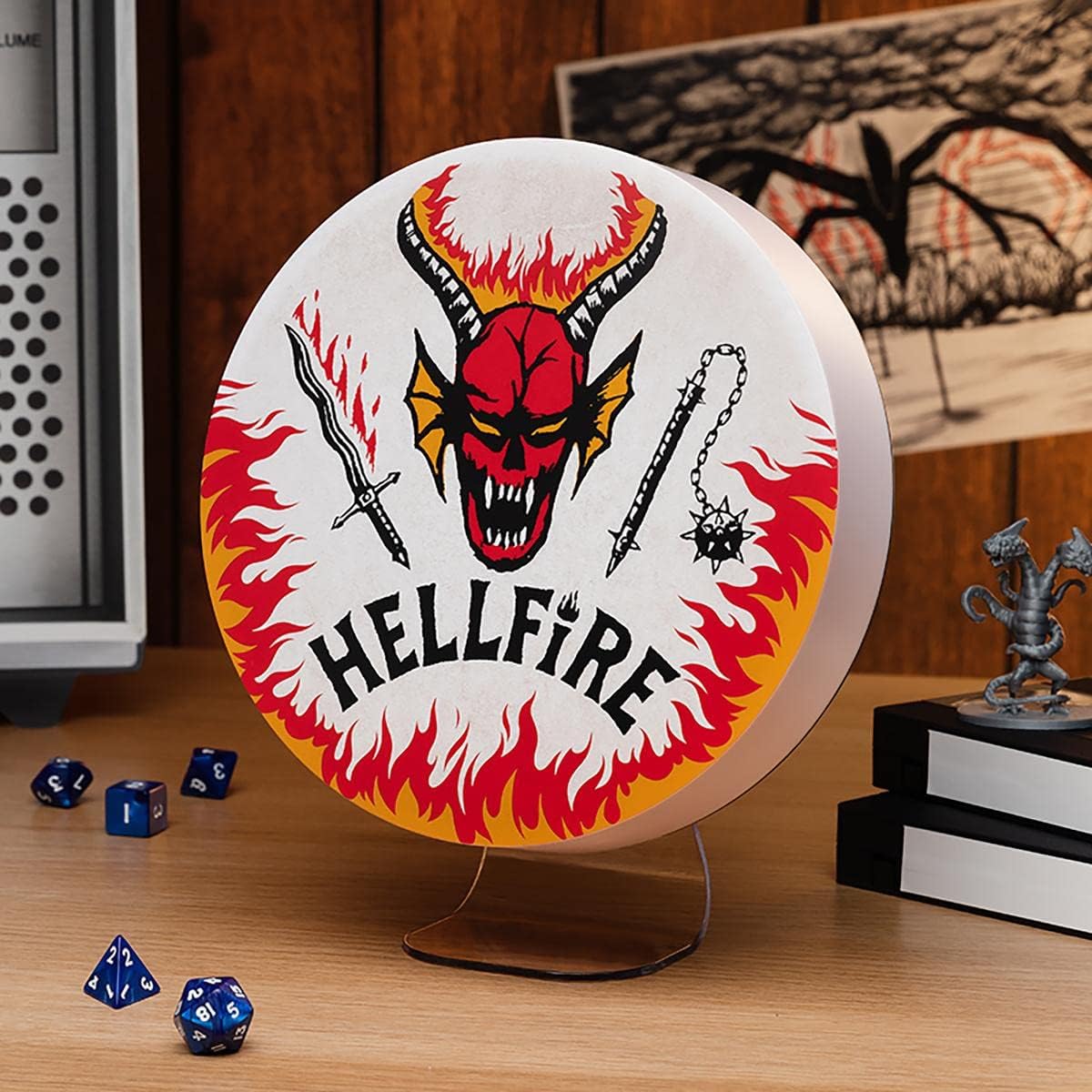 Stranger Things Lampe Hellfire Club Logo 20 cm