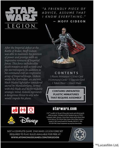 Atomic Mass Games | Star Wars Legion: Moff Gideon Commander Expansion | Miniatures Game | Ages 14+ | 2 Players | 90 Minutes Playing Time
