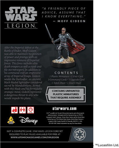 Atomic Mass Games | Star Wars Legion: Moff Gideon Commander Expansion | Miniatures Game | Ages 14+ | 2 Players | 90 Minutes Playing Time