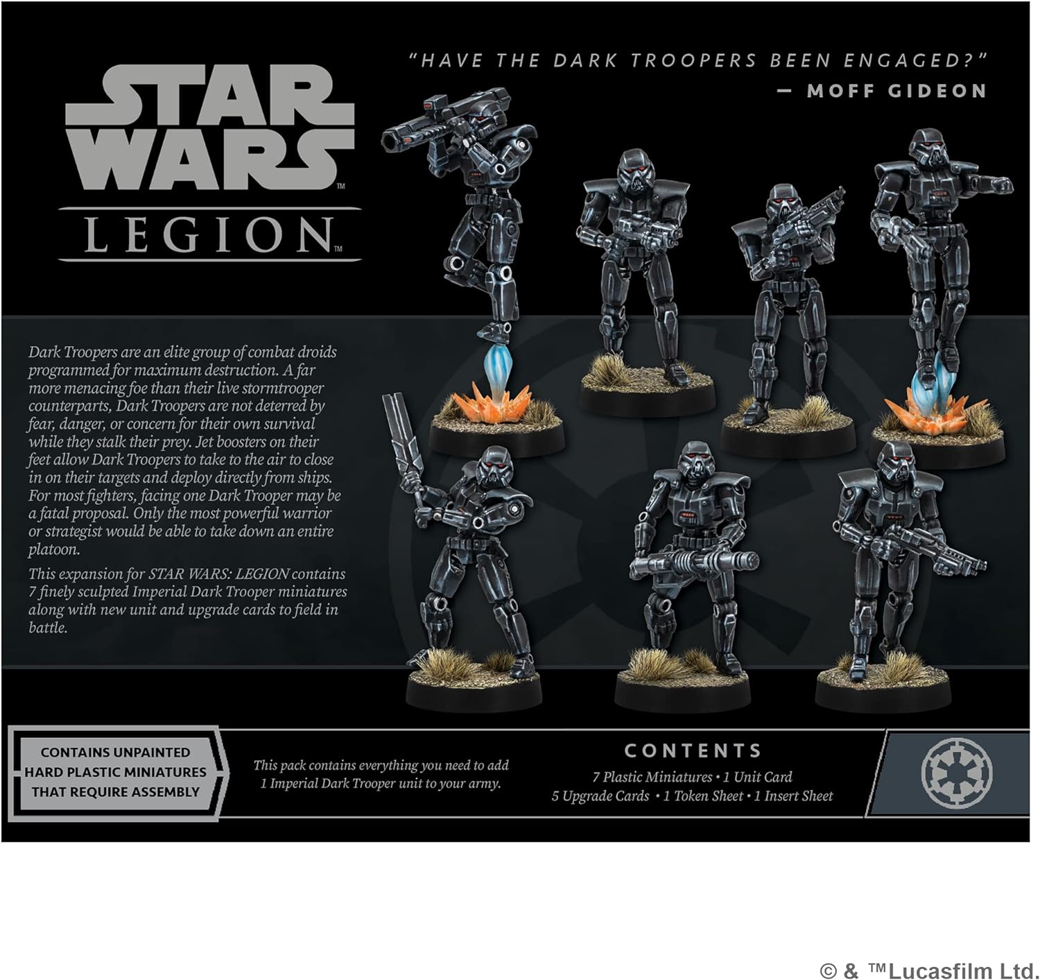 Star Wars Legion Dark Troopers Expansion | Two Player Miniatures Battle Game | Strategy Game for Adults and Teens | Ages 14+ | Average Playtime 3 Hours | Made by Atomic Mass Games