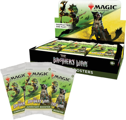 Magic: The Gathering The Brothers’ War Jumpstart Booster Box, 18 Packs