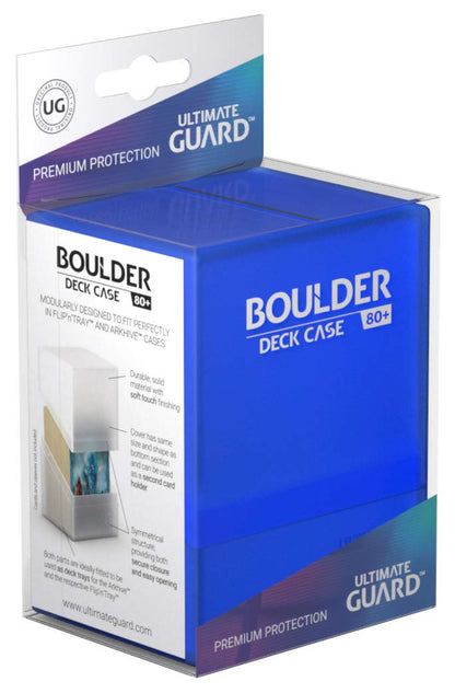 Ultimate Guard UGD010683 Boulder Deck Case 80+ Standard Size Box, Sapphire, S