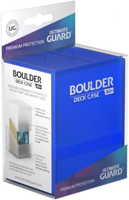Ultimate Guard UGD010683 Boulder Deck Case 80+ Standard Size Box, Sapphire, S