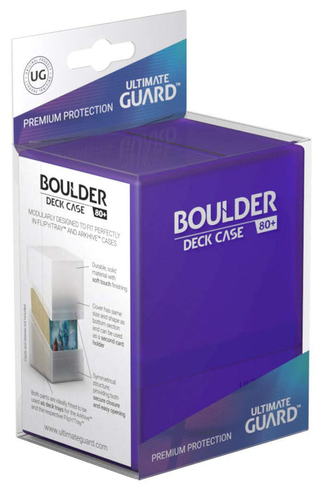 Ultimate Guard UGD010687 Boulder Deck Case 80+ Standard Size Box, Amethyst, S