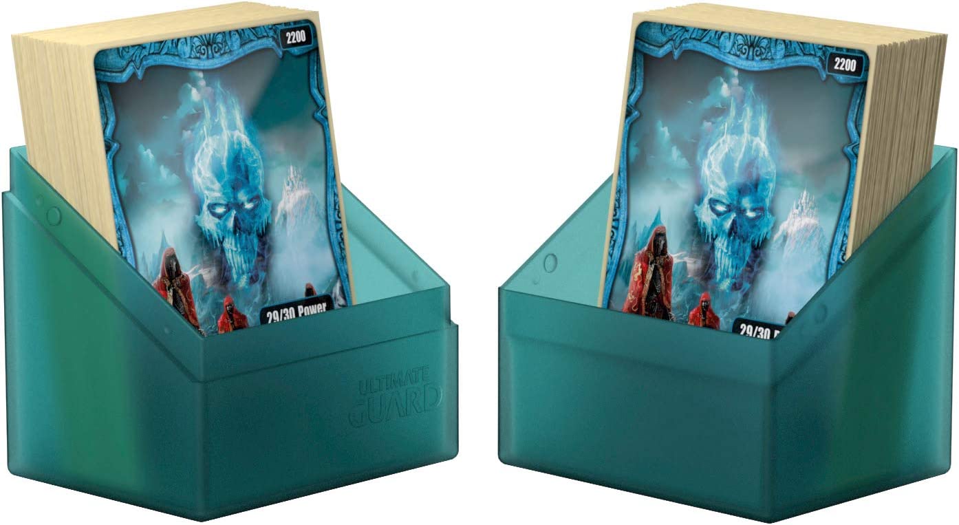 Ultimate Guard UGD010688 Boulder Deck Case 80+ Standard Size Box, Malachite