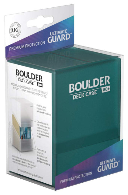 Ultimate Guard UGD010688 Boulder Deck Case 80+ Standard Size Box, Malachite