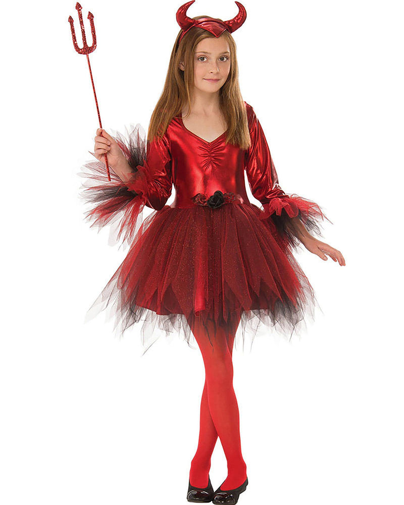 Forum Classic Devil Girl Costume, Kids Halloween Costume