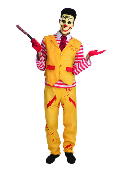 Bristol Novelty Dapper Clown Male Costume, Adult Fancy Dress, World Book Day