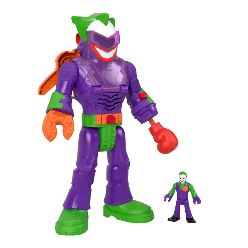 Imaginext DC Super Friends The Joker Insider & LaffBot 12-Inch Robot with Lights & Sounds plus Figure for Ages 3+ years, HKN47