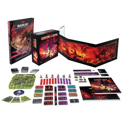 Dragonlance: Shadow of the Dragon Queen edizione Deluxe (Avventura di D&D, Schermo del DM + gioco da tavolo Guerrieri di Krynn - Versione Inglese
