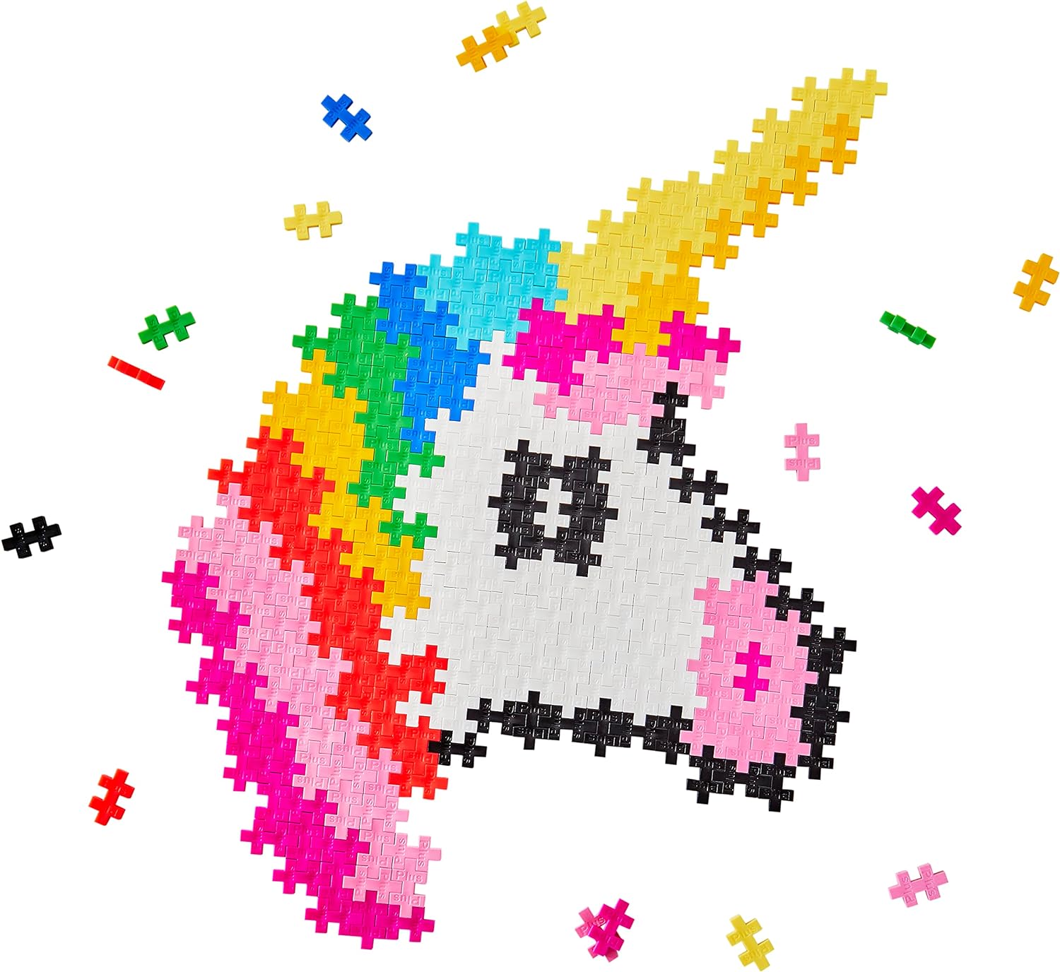 PLUS PLUS - Rompecabezas por número Unicornio de 250 Piezas - Juego de construcción - PP3929