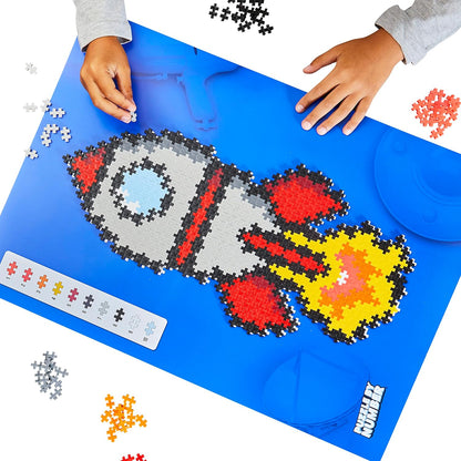 Plus-Plus 3930 9603930, Ingenious Construction Toy, Puzzle Rocket, Creative Building Blocks, Pieces, Multicoloured, 500 Teile