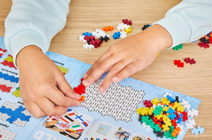 Plus-Plus 3932 Ingenious Construction Toy, Flags of All World, Creative Building Blocks, 700 Pieces