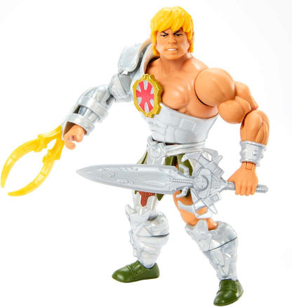 Masters del Universo MOTU Origins He-Man armadura serpiente Figura de acción, juguete +6 años (Mattel HKM64