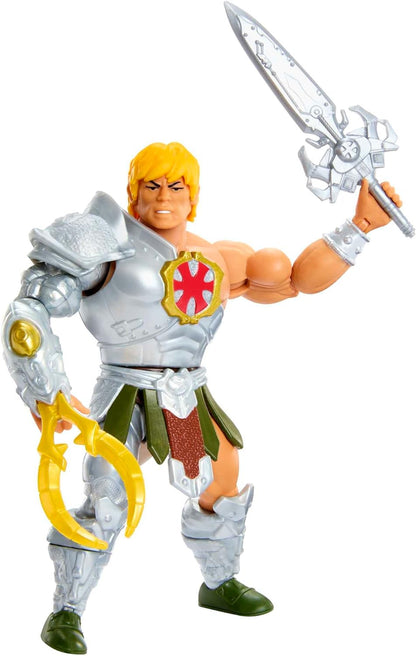 Masters del Universo MOTU Origins He-Man armadura serpiente Figura de acción, juguete +6 años (Mattel HKM64