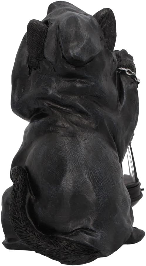 Nemesis Now Reapers Feline Cat Lantern Figurine, Black, 18.5cm