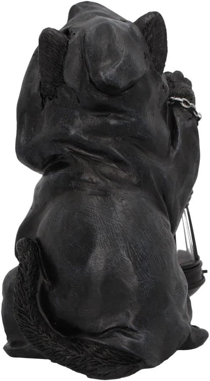 Nemesis Now Reapers Feline Cat Lantern Figurine, Black, 18.5cm