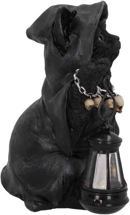 Nemesis Now Reapers Feline Cat Lantern Figurine, Black, 18.5cm