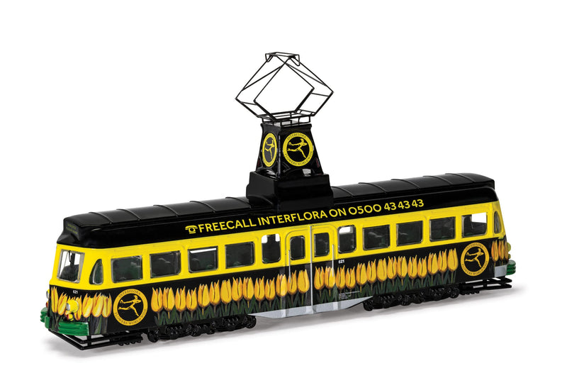 Corgi Modelo Fundido – Cepillo Railcoach – Blackpool Transport/Interflora Original Omnibus Company Diecast, Brush, Color, Talla única (OM44013