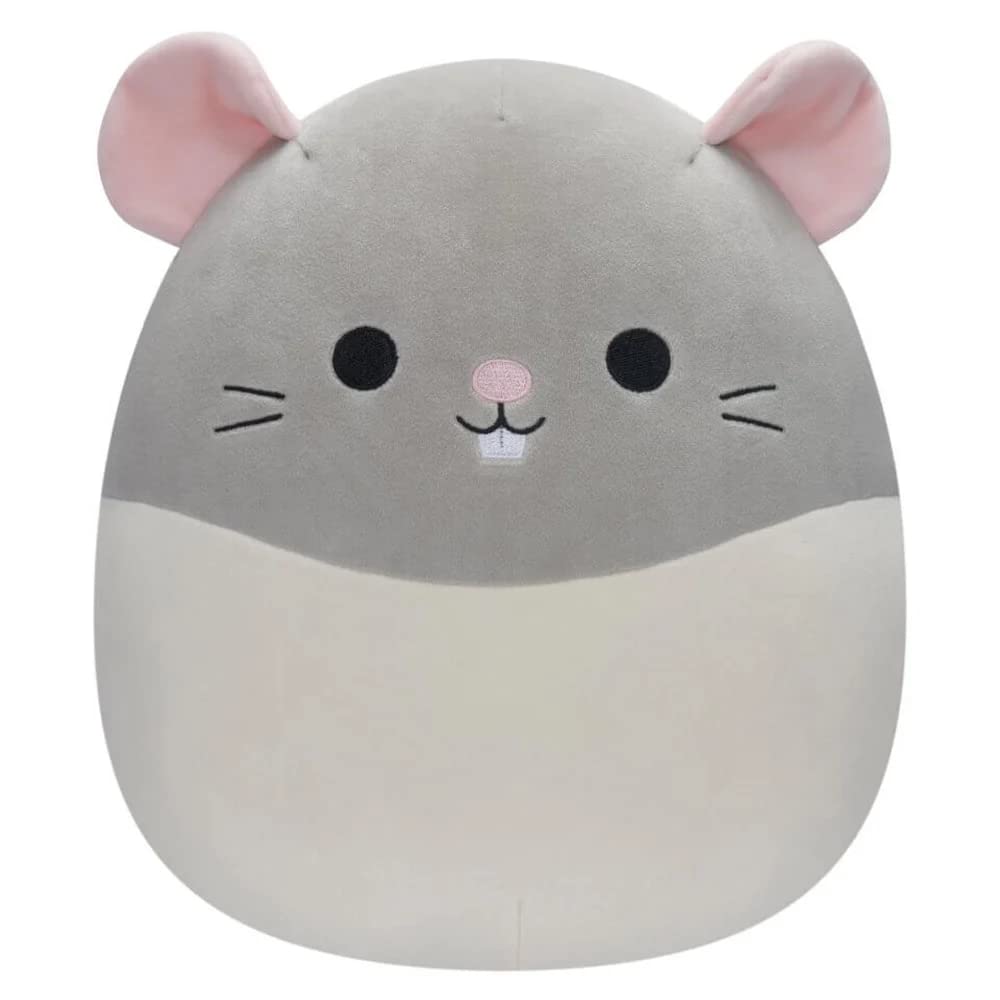 Squishmallows Original 12-Inch - Rusty the Grey and White Rat Rusty the Rat