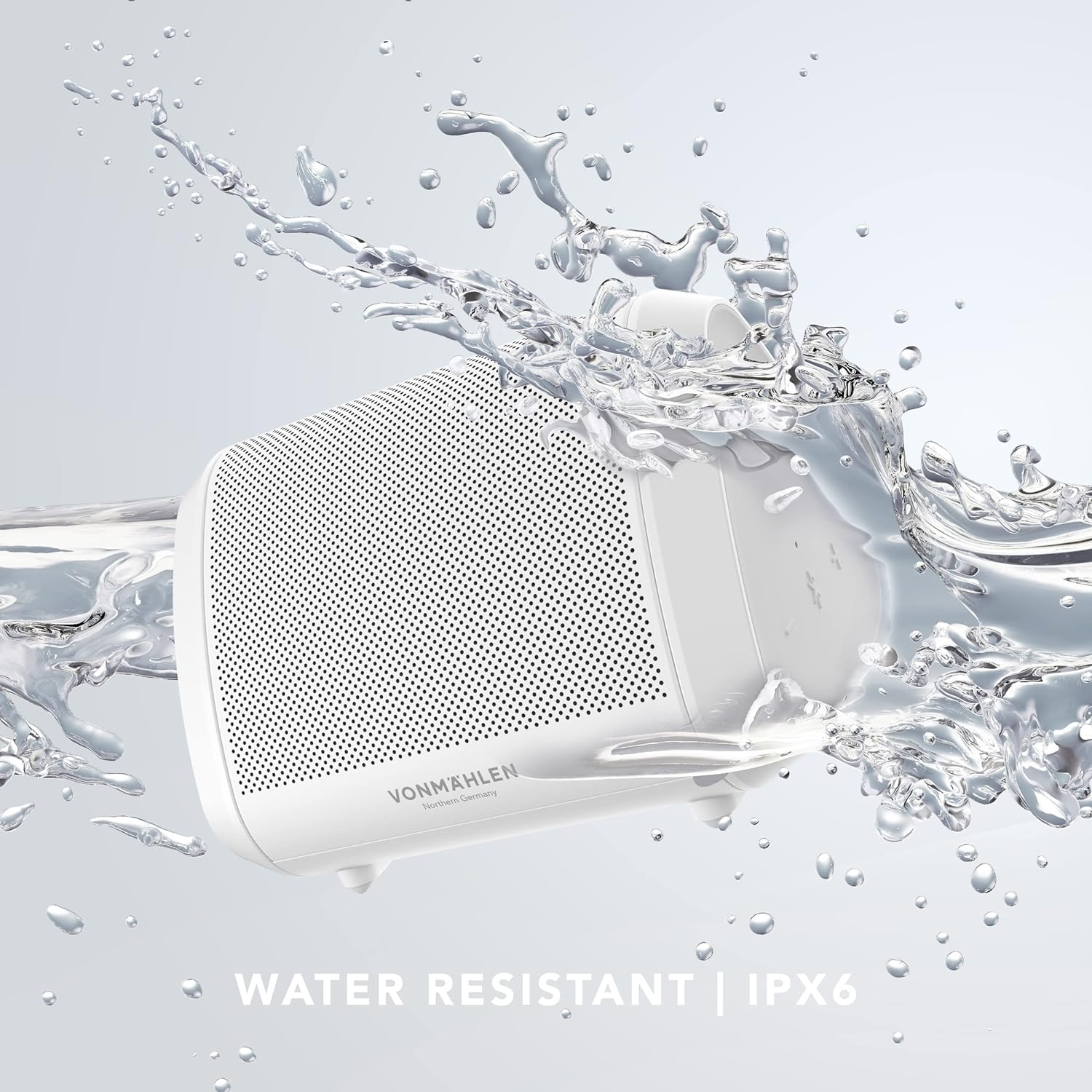 `Vonm?hlen - Air Beats Mini - Compact Bluetooth Speaker, White`