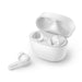 PHILIPS Auricolari Bluetooth con Microfono Wireless, Resistenti al Sudore, 18 Ore di Riproduzione, Morbidi e Confortevoli Earbuds, Auricolari TAT2206WT/00