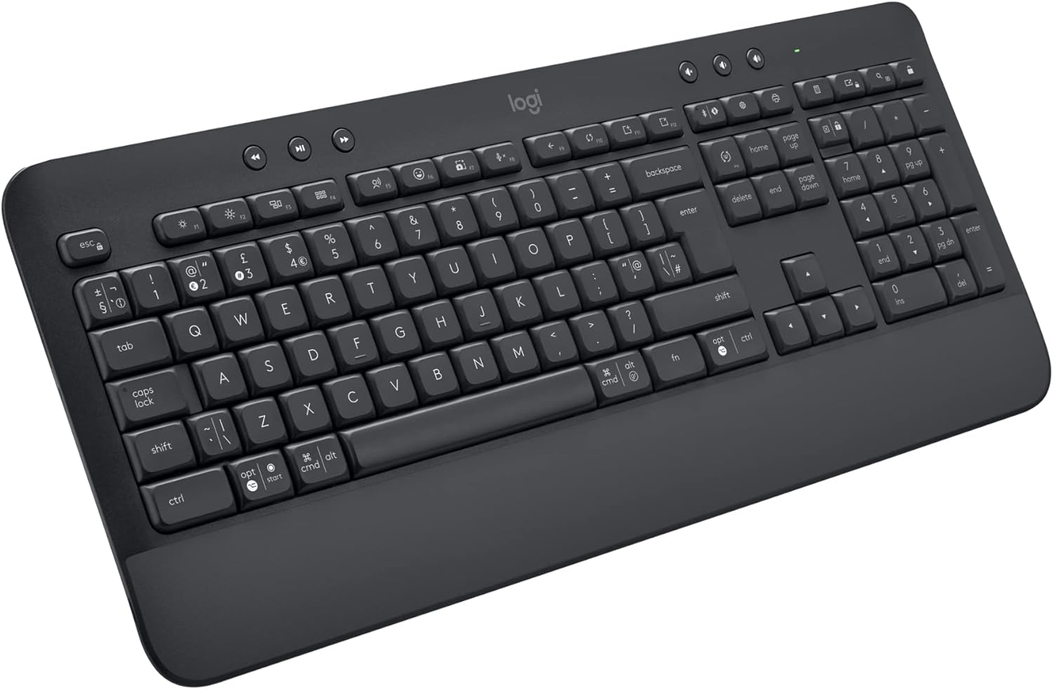 Logitech Signature K650 Wireless Keyboard - Grey & M185 Wireless Mouse, 2.4GHz with USB Mini Receiver, 12-Month Battery Life, 1000 DPI Optical Tracking - Grey