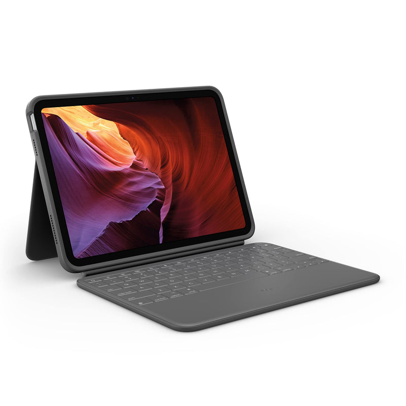 Logitech Rugged Folio for iPad (10th generation) Protective Keyboard Case with Smart Connector and Durable Spill-Proof Keyboard - Pan Nordic Layout