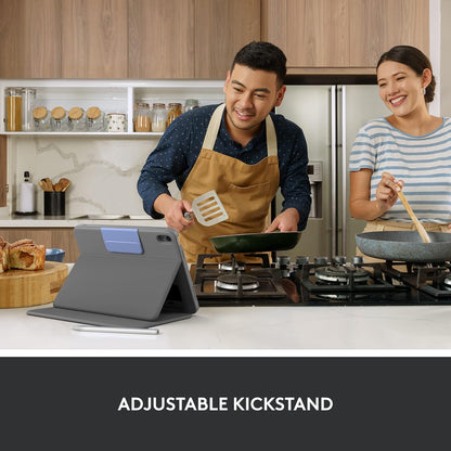 Logitech Rugged Folio for iPad (10th generation) Protective Keyboard Case with Smart Connector and Durable Spill-Proof Keyboard - Pan Nordic Layout