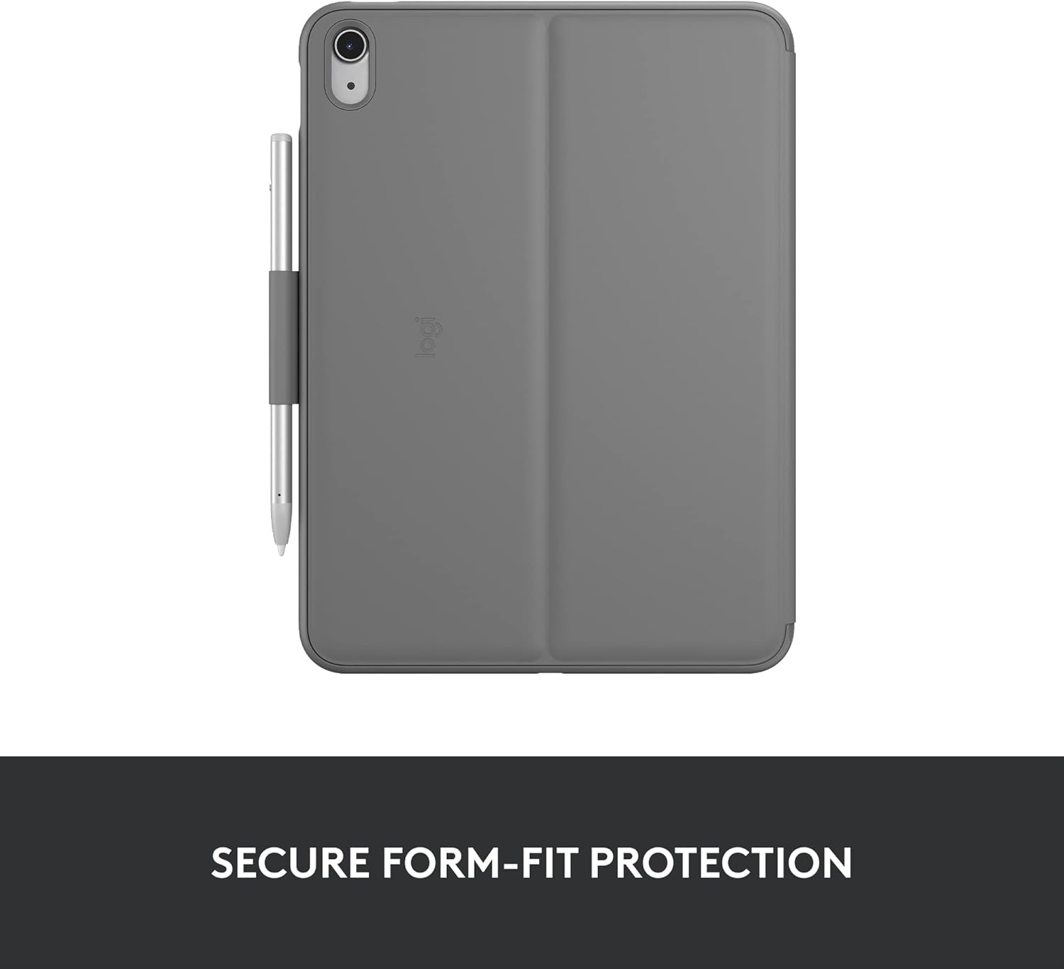 Logitech iPad (10th generation) Keyboard Case | Slim Folio with integrated wireless keyboard (Graphite) - PAN Nordic Layout
