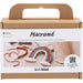 Creativ Company Mini Macrame Craft Set - Rainbow - Perfect Complete Set for Making Your Own Macrame Rainbow