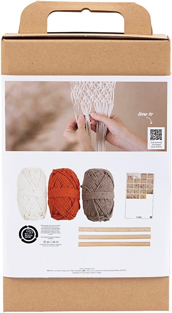 Creativ Company DIY Kit - Macrame - Flower Hanging (977555