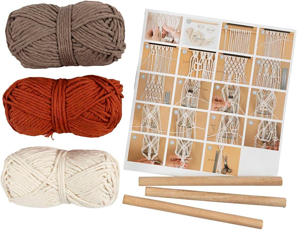 Creativ Company DIY Kit - Macrame - Flower Hanging (977555