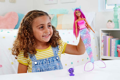 Barbie Doll, Mermaid Toys, Barbie Clothes and Accessories, Fantasy Dress-Up Set, Baby Unicorn and Dragon Pets, HLC28 Modern