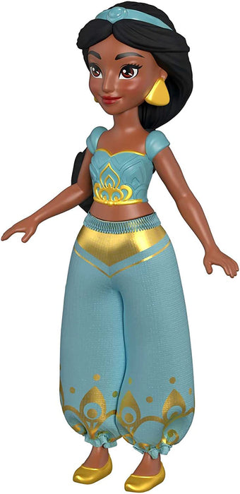 Disney Princess Toys, Princess Jasmine Posable Small Doll and Rajah Tiger Inspired by the Disney Movie Aladdin, Gifts for Kids, HLW83
