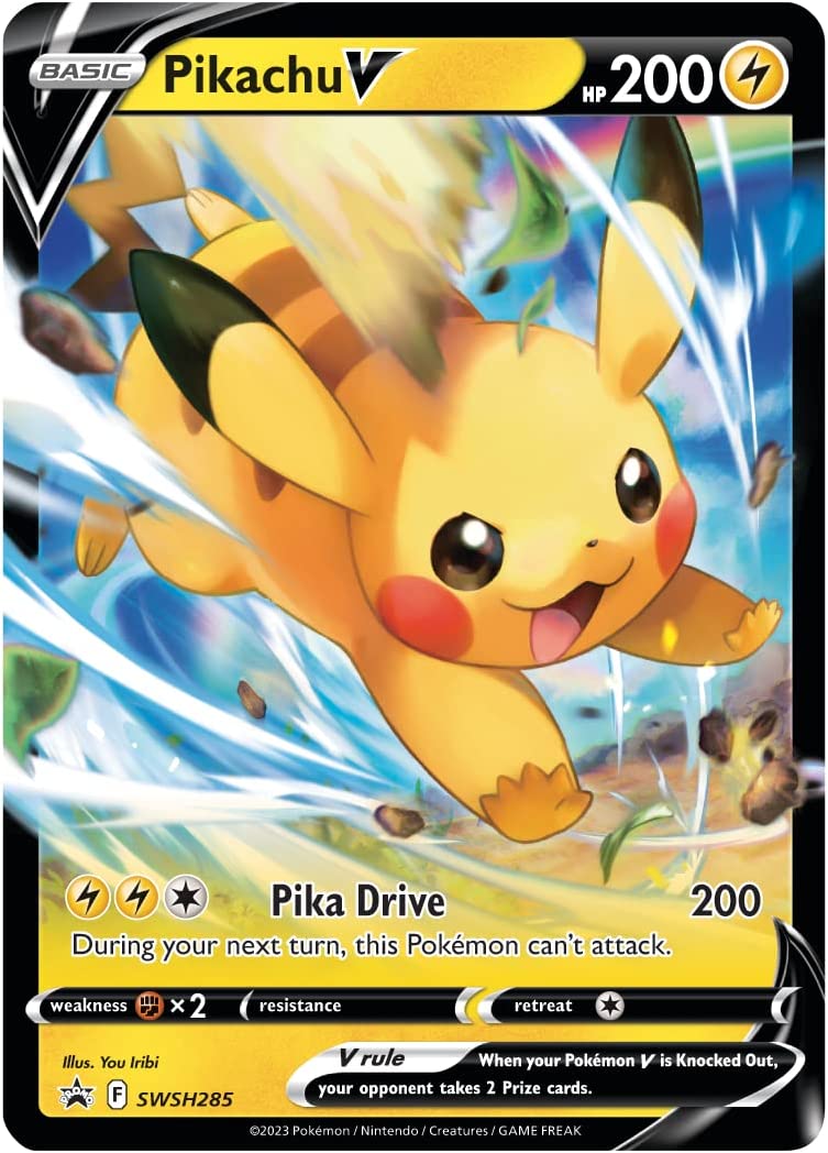 Pokémon TCG: Crown Zenith Special Collection - Pikachu VMAX (2 Etched Foil Promo Cards, 1 Foil Oversize Card and 5 Booster Packs)