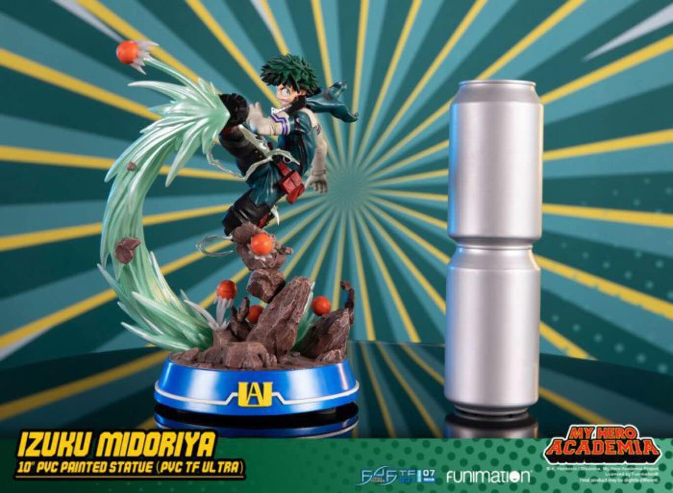 First4Figures MHADVST My Hero Academia Izuku Midoriya PVC Figurine, Multicolor