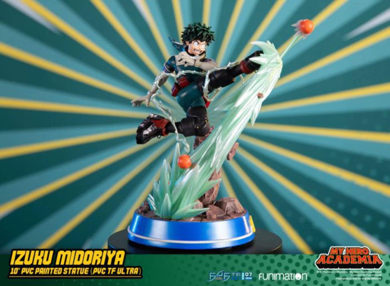 First4Figures MHADVST My Hero Academia Izuku Midoriya PVC Figurine, Multicolor
