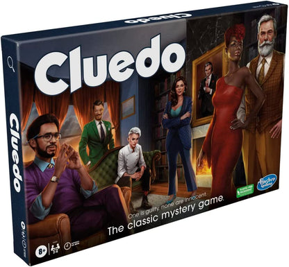 Hasbro Gaming Cluedo Brettspiel für Kinder ab 8 Jahren, neu interpretierter Klassiker für 2-6 Spieler, Detektiv-Rätselspiele, Familienzeit und Erwachsene