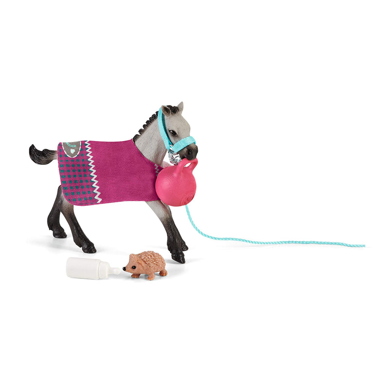 Schleich Horse Club, Horse Toys for Girls and Boys, Playful Foal Horse Set with Horse Toy and Accessories, 6 Pieces, Ages 5+
