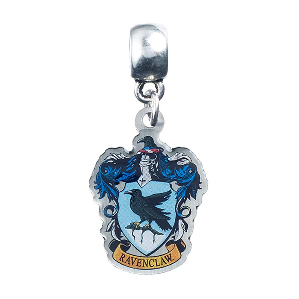 Harry Potter Ravenclaw - Colgante con diseño de escudo de Ravenclaw, color plateado y
