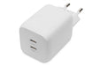 DIGITUS Ladegerat 65W 2 Port 2x USB-C GaN we