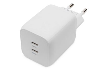 DIGITUS Ladegerat 65W 2 Port 2x USB-C GaN we