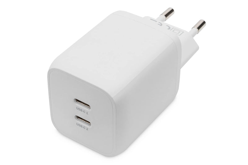 DIGITUS Ladegerat 65W 2 Port 2x USB-C GaN we