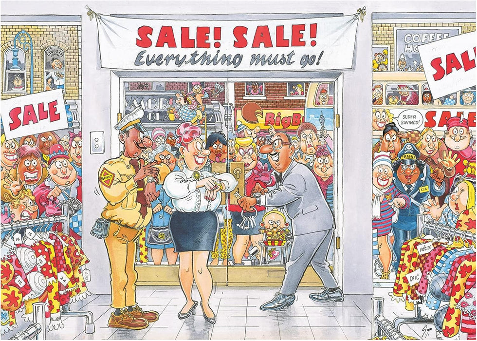 Jumbo, Wasgij Retro Mystery 7, Everything Must Go, Puzzles for Adults, 1,000 piece