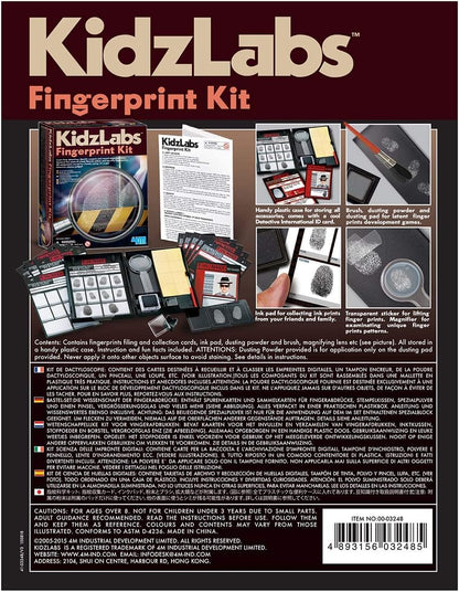 4M Toysmith, Kidzlabs Finger Print Kit, Dectective Science Kit , For Boys & Girls Ages 8+