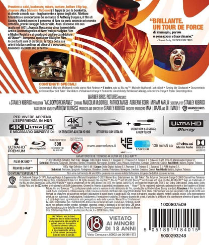 Movie Arancia Meccanica (4K Ultra Hd+Blu Ray) - (Italian