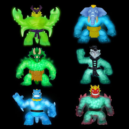 Heroes of Goo Jit Zu Glow Shifters Hero Pack. Super Squishy Blazagon Hero Pack. Goo Filled Toy with a unique Glowing Goo Transformation.