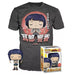Funko POP! & Tee: HA - Jirou With Mic With Ic - Medium - My Hero Academia - T-Shirt, Maglietta - Vestiti con Figura in Vinile da Collezione - Idea Regalo - Giocattoli e Top a Maniche Corte Uomini