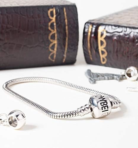 Official Harry Potter Jewellery Silver Charm Bracelet for Harry Potter Slider Charms (20cm